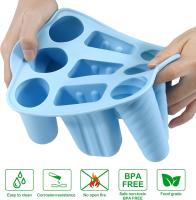 Molde de Silicona para Paletas de 9 cavidades, Molde Casero para paletas, sin BPA, para niños, utensilios de cocina Para El Hogar - details 0