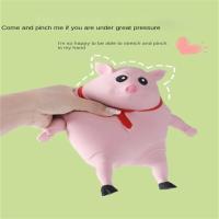 Juguete De Alivio Del Estrés Squeeze Pig Kawaii Para Niñas Y Niños Juguetes Sensory De Rebound Lento Animal Rosa Suave De Plástico EVA Tamaño 14x15CM/19x21CM - details 6