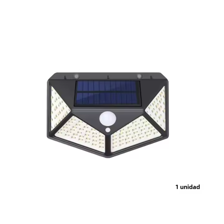 Pack De 12 Luces Solares Exterior 100LED With Sensor De Movimiento Iluminación De 270 ° Para Jardín Patio Seguridad Brillante - 1