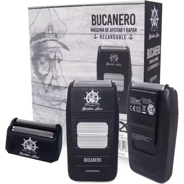 Shaver Barber Line Bucanero Máquina de Afeitar y Rapar el Pelo Profesional a Batería Eurostil - 1