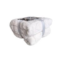 Manta Gruesa de Sofá y Cama Corazones en Color Marfil – Sedalina Suave con Sherpa, Calidez Garantizada- Mercatienda - details 1