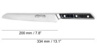 ARCOS Eclipse - Cuchillo Panero (200 mm) - Hoja de Acero Inoxidable Forjado Nitrum® - Mango Acrílico Negro Nacarado - 213700 - details 0