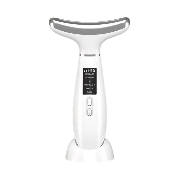 Masajeador de Levantamiento Facial RF para Belleza y Cuidado de la Piel Herramienta de Masaje de Ojo y Cuello Caliente y Frío - 1