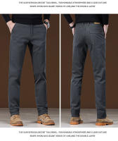 Pantalones Casuales Para Hombre 97% Algodón Negro Caqui Gris Azul Estilo Slim Recto Cierre De Cremallera Moda Pantalones Largos - details 18