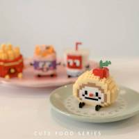 Juego De Bloques De Construcción DIY Para Niños Serie De Comida Y Bebida Set De 12 Piezas Caja De Exhibición Regalo De Navidad - details 8