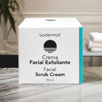 Exfoliante Facial con Ácido Hialurónico y Semilla de Albaricoque - Renueva, Rehidrata y Exfolia Sodermol - details 1