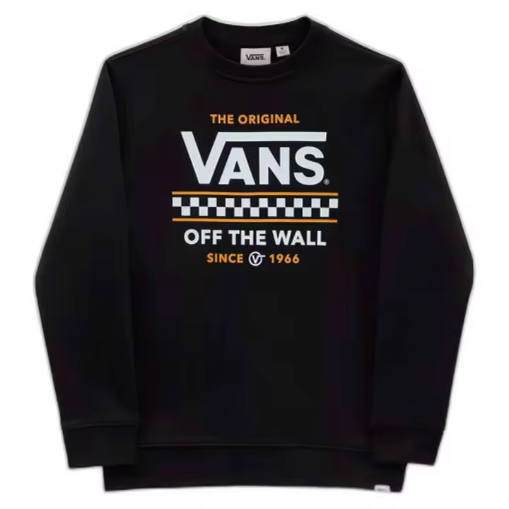 Sudadera Vans Stackton Crew-B para niños en color negro - 1