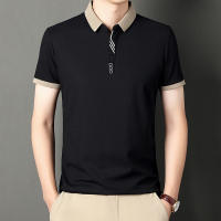 Camisa Polo Casual Para Hombres De Color Sólido Manga Corta Cómoda Para Verano Antideslizante Transpirable De Algodón Blends - details 9