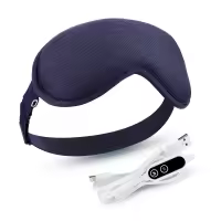 Mascarilla eléctrica para ojos con calefacción por USB, compresa caliente, antifatiga ocular, mascarilla de vapor para ojos secos, ajuste de temperatura de 3 velocidades, masajeador ocular con vibración de 6 velocidades - details 9