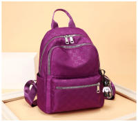 Nueva Moda Bolso De Hombro Doble Casual Para Mujer Bolsa De Escuela De Gran Capacidad Con Patrón Oscuro Material De Tela Oxford - details 19