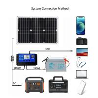 Panel Solar Portátil 500W 12V Con Puerto USB 5V Impermeable Para Carga De Batería Y Teléfono Móvil En Camping Al Aire Libre - details 5