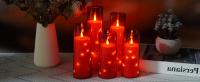 Vela LED De Acrílico Roja Para Decoración De Navidad Y Restaurantes Occidentales Cadena De Luces Electrónicas Con Copa De Cera - details 6