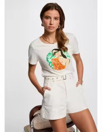 Camiseta Morgan Dpinup blanca - 1