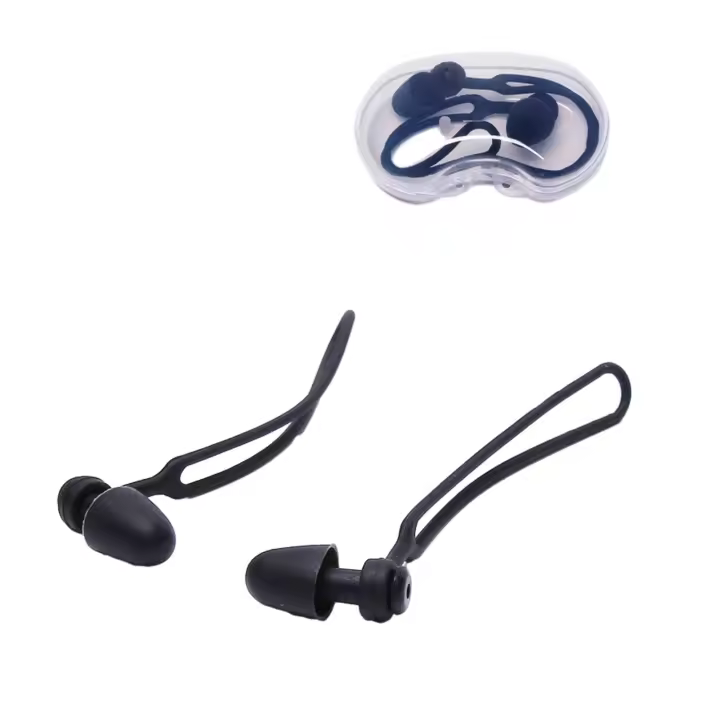Tapa De Oído De PVC Para Natación Con Cuerda Impermeable Antirruído Accesorios De Piscina Tapa De Oído Para Deporte Y Fitness - 1
