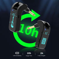 Sistema Inalámbrico Para Guitarra 2.4G Recargable Transmisor Receptor Para Electrónica De Guitarra Y Bajo Transmisión En Tiempo Real - details 20
