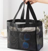 Bolso De Hombro Transparente De Gran Capacidad En Color Sólido Bolsa De Almacenamiento Para Playa Bolsa De Compra De Red Transparente Para Tiendas - details 0