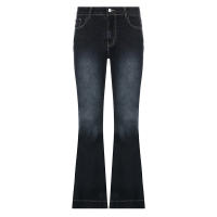 Nuevos Jeans Flares Para Mujer Cintura Baja Estilo Vintage Pantalones De Denim Casual Y2k Moda Coreana Con Bolsillos Y Botones - details 6