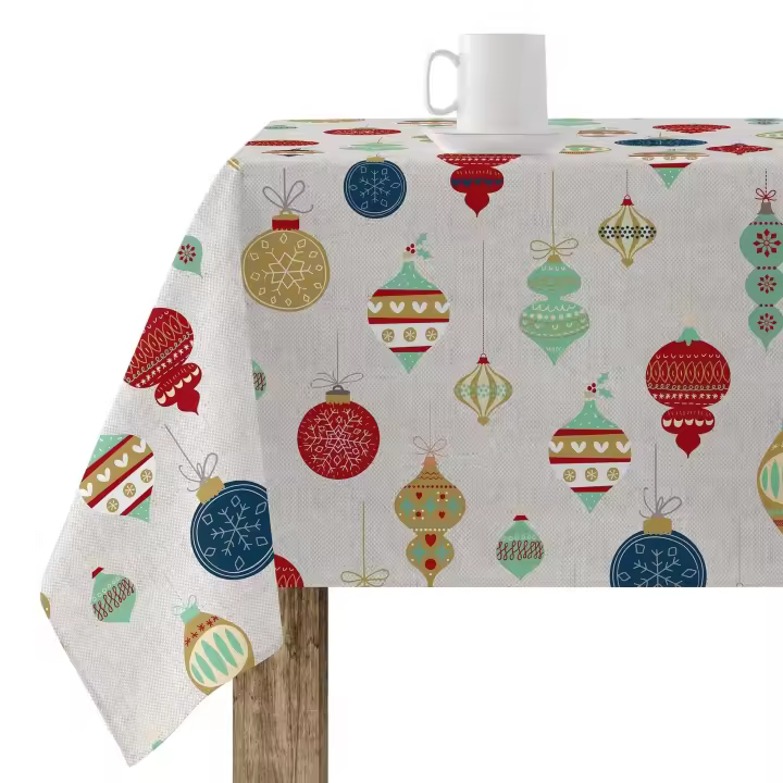 Mantel BL Belum Resinado Antimanchas Merry Christmas 13 Impermeable para Mesas Cuadradas, Rectangulares y Ovaladas - 1