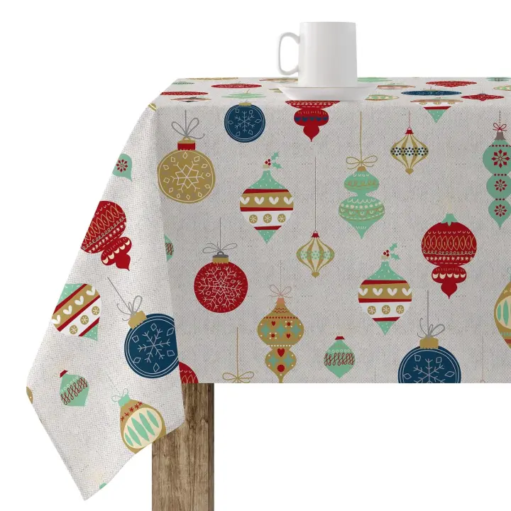 Mantel BL Belum Resinado Antimanchas Merry Christmas 13 Impermeable para Mesas Cuadradas, Rectangulares y Ovaladas - 1