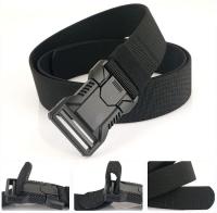 Cinturón Táctico Duradero De Aleación De Aluminio Con Hebilla De Solución Rápida Para Hombres Cinturón Elástico De Cowboy Para Exteriores Y Caza - details 1
