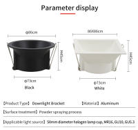 Soporte De Iluminación-spot Para Baño Montaje Revestido Con Aluminio Soporte De Bombilla GU10/MR16 Fuente De Alimentación DC No Dimmable Para Foyer - details 7