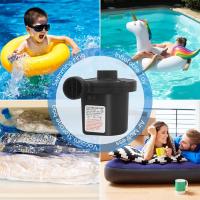 Bomba de Aire Eléctrica Portátil,240V AC / 12V DC Inflador Colchon Hinchable,Barcos,Juguetes Hinchable o Camping,con 3 Accesorios - details 4