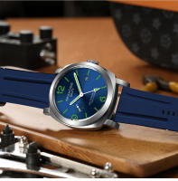 Reloj De Pulsera Automático SEAKOSS GMT Para Hombres Resistente Al Agua 10Bar Movimiento Seagull ST2557 De Acero Inoxidable 316L Luminoso Calendario Esportivo - details 15