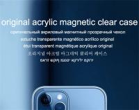 Carcasa Magnética Inalámbrica De Lujo Para Apple Magsafe Compatible Con iPhone 7/8/SE/X/XS/XR/XS Max/11/12/13/14/15/16/17/18/19 Carcasa Acrílica Transparente Con Borde De Silicona Suave Protección Antichoque Anti-Scratch - details 0
