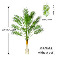 Grande Planta Artificial De Palma Tropical 50-120cm Hojas Verdes De Plástico Para Decoración De Jardín Oficina Hotel Y Hogar - details 4