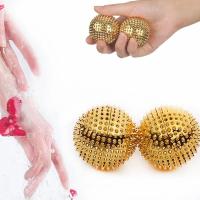 Set De 9 Piezas De Anillos Y Pulseras De Acupresión Para Masaje De Mano Y Muñeca Alivio Del Dolor Sensorial Espinoso Tamaño Medio Pequeño Grande - details 24