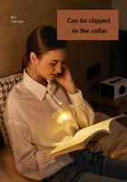 Luz De Libro LED Portátil Recargable USB Protección Ocular Luz Nocturna Mini Con Clip 360° Lámpara De Escritorio Para Viajes Y Dormitorio - details 2