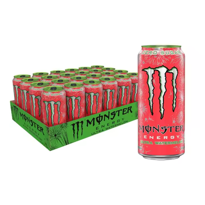 Monster Energy Nacional ULTRA WATERMELON 500ML bebida energeticas sin azucar caja 24 unidades - 1