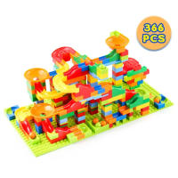 Juguetes De Construcción De Laberinto Para Niños Bloques De Ferrocarril Urbanos Juego De Construcción DIY Divertido Deslizador De Cono Competición De Montaje - details 7