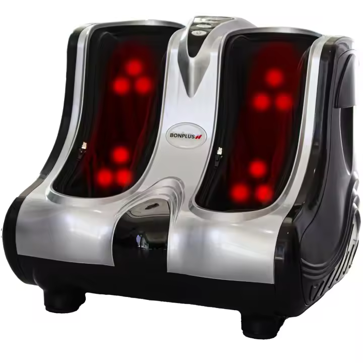 Bonplus BP Masajeador de Pies y Piernas con Calor, Máquina de Masaje de pies Shiatsu, Masaje Profundo de Tejido, 3 Niveles de Intensidad, Función Calor, Mejora Circulación - 1