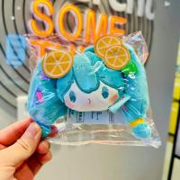 Figura De Anime Hatsune Miku Kawaii Q Versión Peluche 8CM Muñeca De Llavero Colgante Para Bolsa Regalos De Juguetes De Peluche PP Algodón - details 0