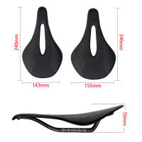 Sillín De Bicicleta ELITAONE De Carbono Ultrafino 96G Para MTB Y Carretera Almohadilla Hueca Cómoda Accesorios Para Bicicleta Tamaño 240X143MM Unisex - details 1