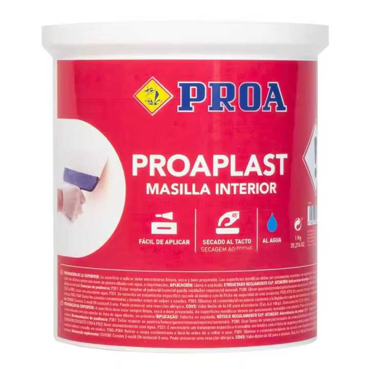 Proaplast emplaste para paredes en masilla interior. PROA. - 1