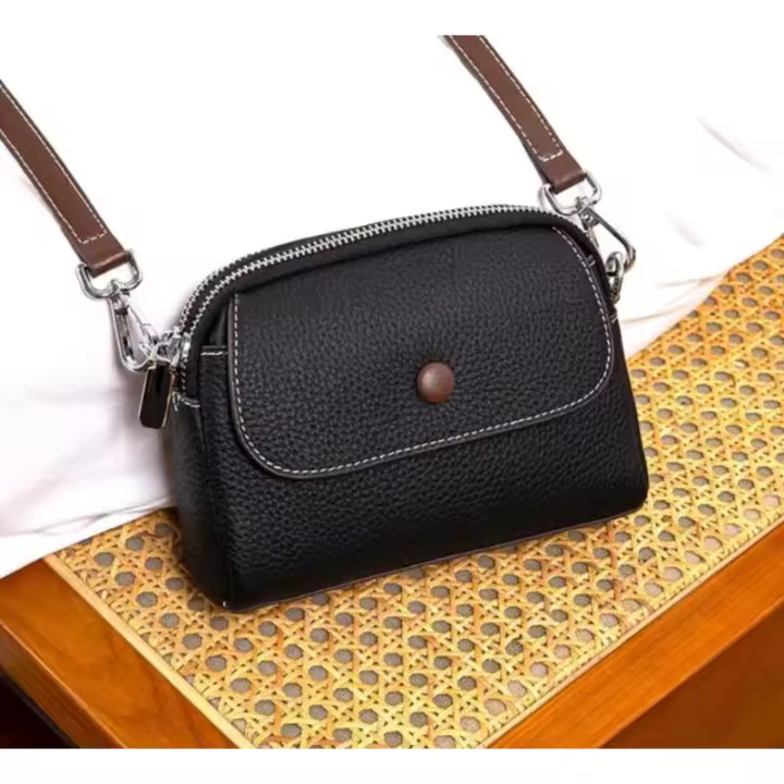 Bolso de Piel De Vaca para Mujer, Nuevo Bolso de moda, Bolso de hombre único - 1