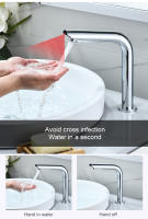 Grifo De Baño Sensor ELLEN ELS8870 Cromado Montado En Plataforma Automático Mezclador De Agua Alto Grifo De Fregadero - details 3