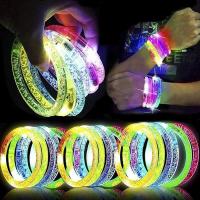 Pulseras De Luz LED De Acrílico Para Halloween 1-100PCS Brillo Fluorescente Para Conciertos Y Fiestas De Vacaciones Decoración De Fiesta - details 11