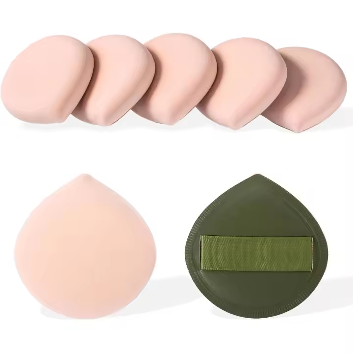 7 esponjas de maquillaje para base de maquillaje, esponjas de maquillaje, esponjas de maquillaje para líquidos, crema y polvo, sin látex y vegano - 1