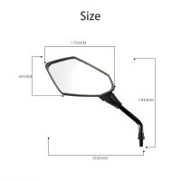 Par De Espejos Retrovisores Universales Para Motocicleta Scooter E-Bike Espejo Convexo De Dos Lados Para Electromóvil Material CNC Tamaño 8mm/10mm - details 3