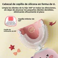Cepillo De Dientes Eléctrico Para Niños Con Forma De U Y Silicona Limpieza 360 Grados Cepillo Sonic Automático Para El Cuidado Oral De Los Niños - details 2