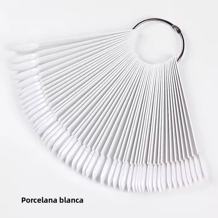 50pcs Tablero De Mostrador Para Esmaltes De Gel De Uñas En Blanco Y Transparente Herramientas De Arte De Uñas Con Tiras Falsas - 1
