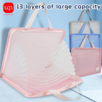 Bolsa Vertical De Organización A4 Con 13 Celdas Bolso Portátil Para Papel Y Suministros Estudiantiles Estilo Tote - details 0