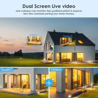 FGNS Cámara IP de doble lente para exteriores, Cámara de vigilancia 3K 6MP HD PTZ WIFI, lente Dual, pantalla Dual, 2.4G wifi, seguimiento automático, visión nocturna a todo Color, IP66 camaras videovigilancia wifi, - details 8