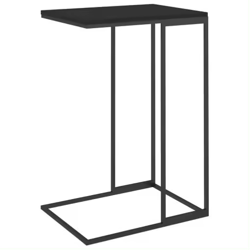 STARLEY-Mesa Auxiliar De Madera Contrachapada Negro 40x30x58 Cm - 1