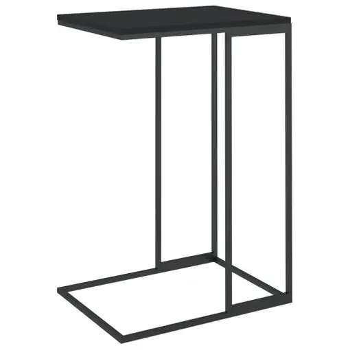 STARLEY-Mesa Auxiliar De Madera Contrachapada Negro 40x30x58 Cm - 1