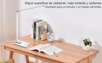 lámpara Led Escritorio, Flexo de Escritorio con luz nocturna, lampara de escritorio con control táctil, Puerto de carga USB, 10 niveles de luminosidad 5 modos, Temporizador de 45min, (Blanco) - details 0