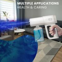 Profesional desinfectante Máquina nebulizador portátil nano pistola de vapor recargable pistola con Luz Azul - details 0